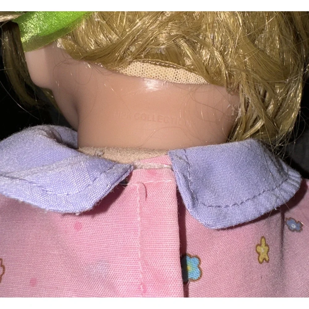 NPK Baby Girl Doll Realistic Weighted Blonde Blue Eyes Soft Body Vinyl Toy 19